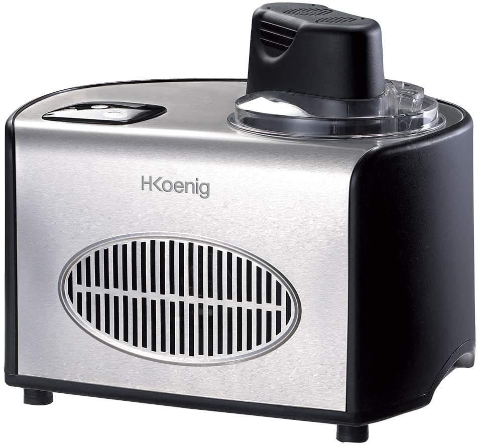 Sorbetière Turbine À Glace Professionnelle De 1,5l 150w Gris Noir