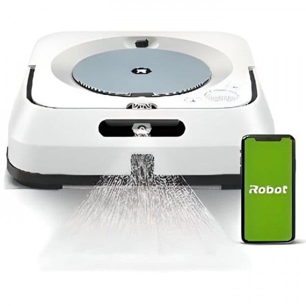 Aspirateur Robot i Braava Jet m6134 laveur de sols - Connecté WiFi - Pulvérisateur de haute précision