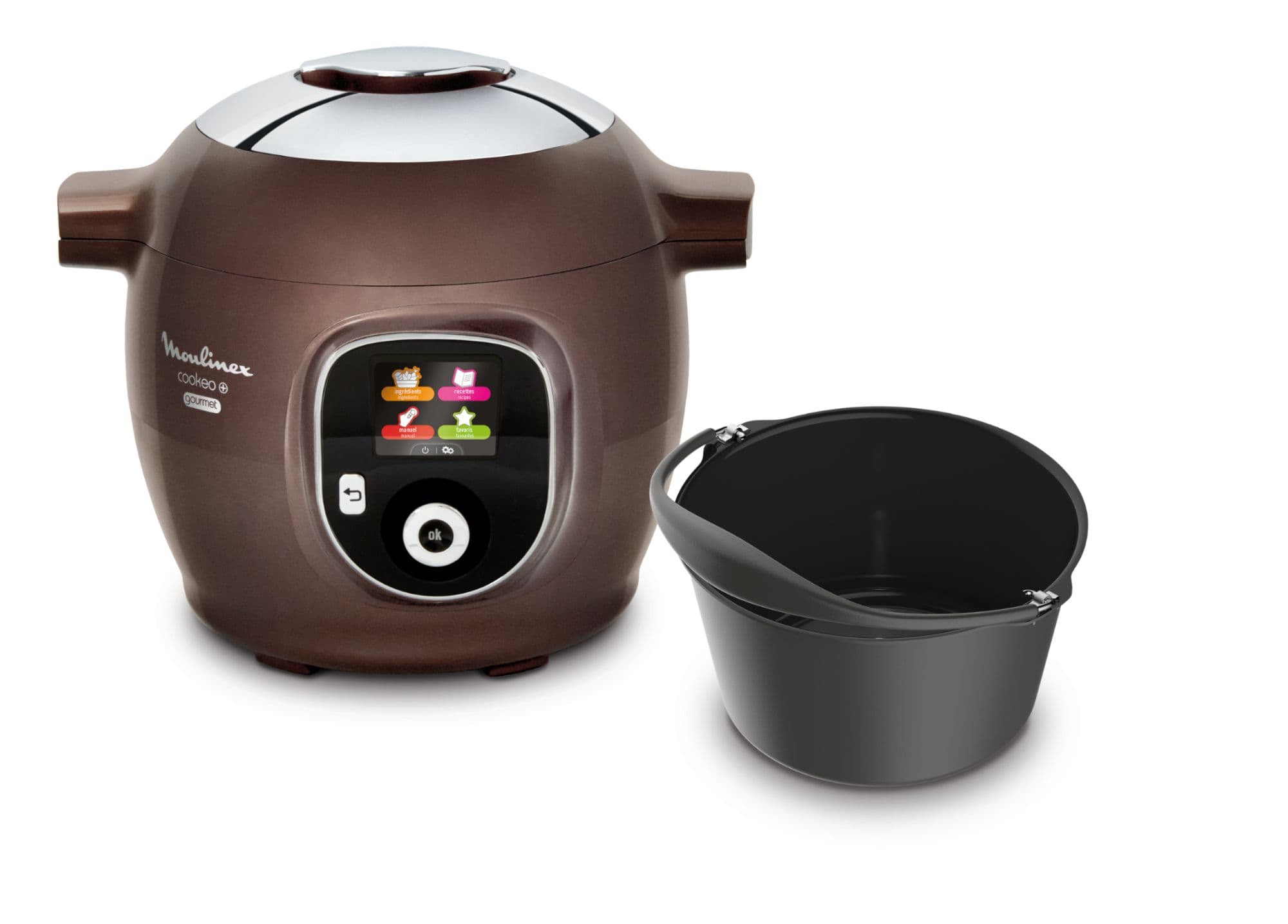 Moulinex Cookeo + Gourmet CE852900 brun glacé 150 recettes
