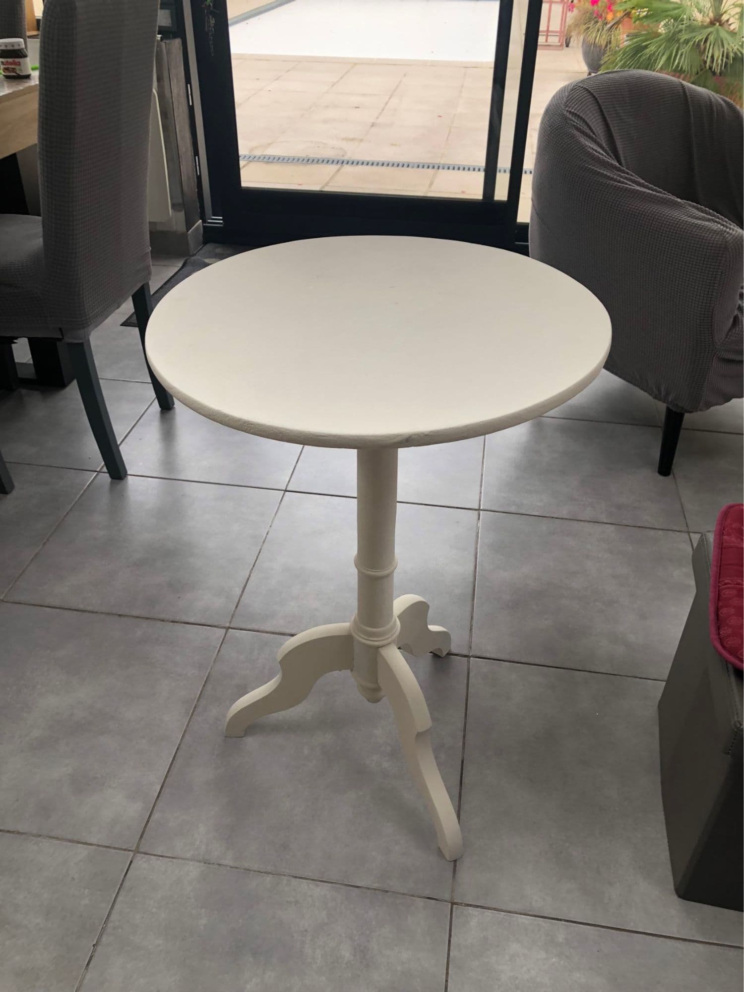 Guéridon, Plateau 50cm , Hauteur 72 Cm