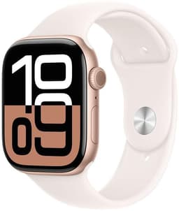 Apple Watch Series 10 GPS - Boîtier Aluminium 46 mm Finition Or Rose - Taille S/M