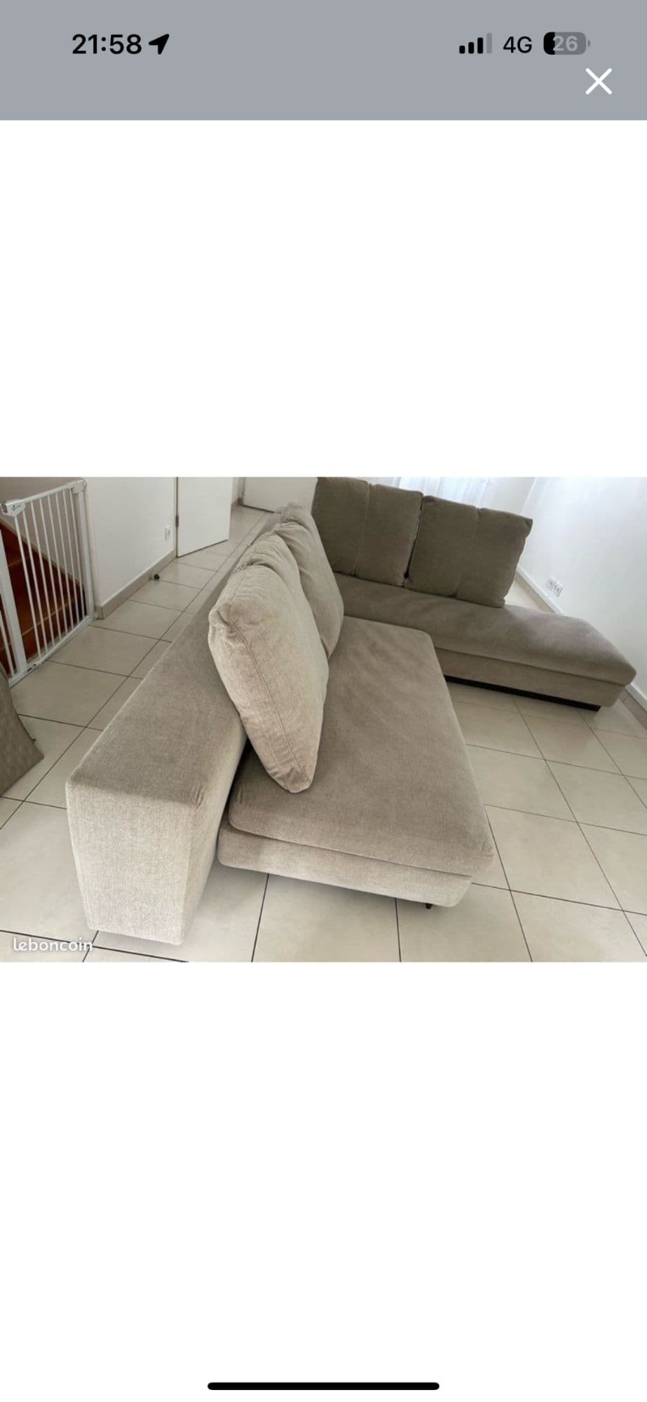 À Vendre : Canapé Modulable Minotti 5 Places