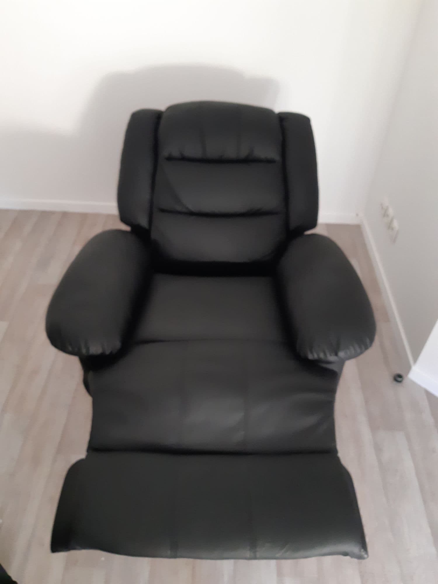 Fauteuil inclinable cuir noir