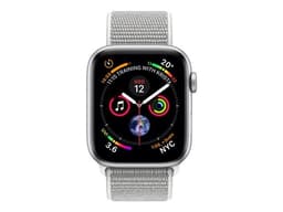 Apple Watch Series 4 (GPS + Cellular) - Boîtier 40 mm Aluminium Argenté avec Bracelet Sport Coquillage