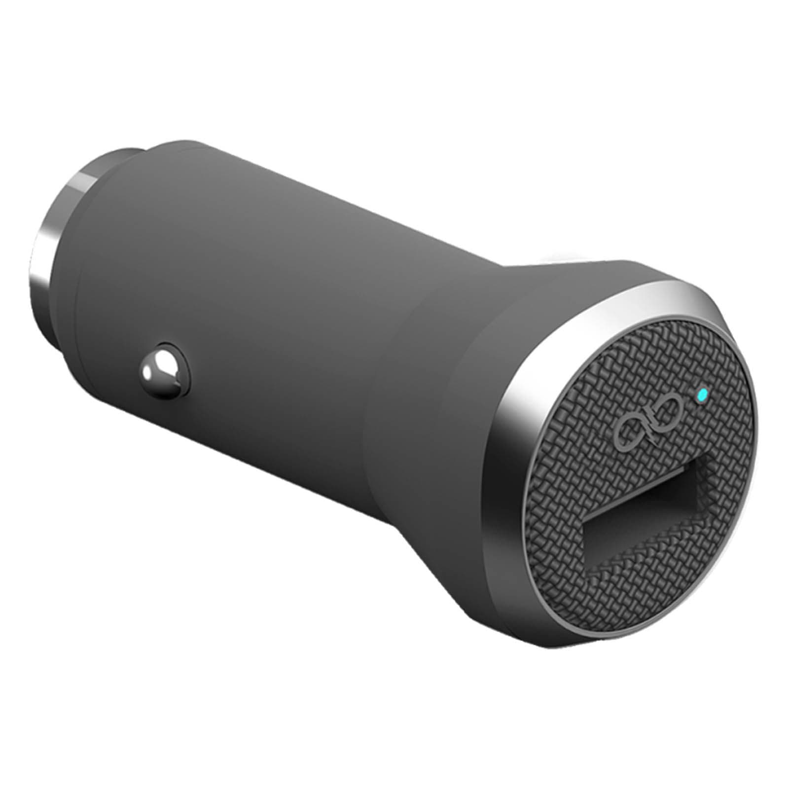 Chargeur Voiture 2.4a + Câble Micro-Usb 1.2m Garantie À Vie Force Power Gris