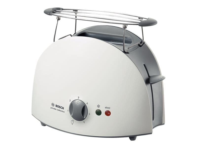 Bosch Private Collection TAT6101 - Grille-pain - 2 tranche - 2 Emplacements - blanc/gris clair