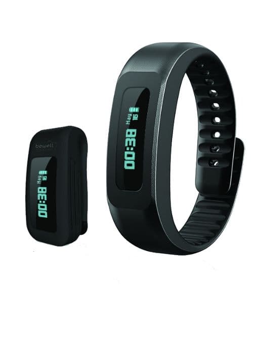 BewellConnect My Coach BWF17BK - Suivi d'activités avec bande - noir - monochrome - Bluetooth - noir
