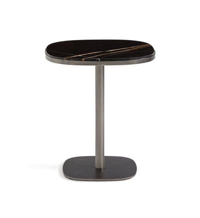 AM.PM - Table bistrot marbre brun, Lixfeld - Marron