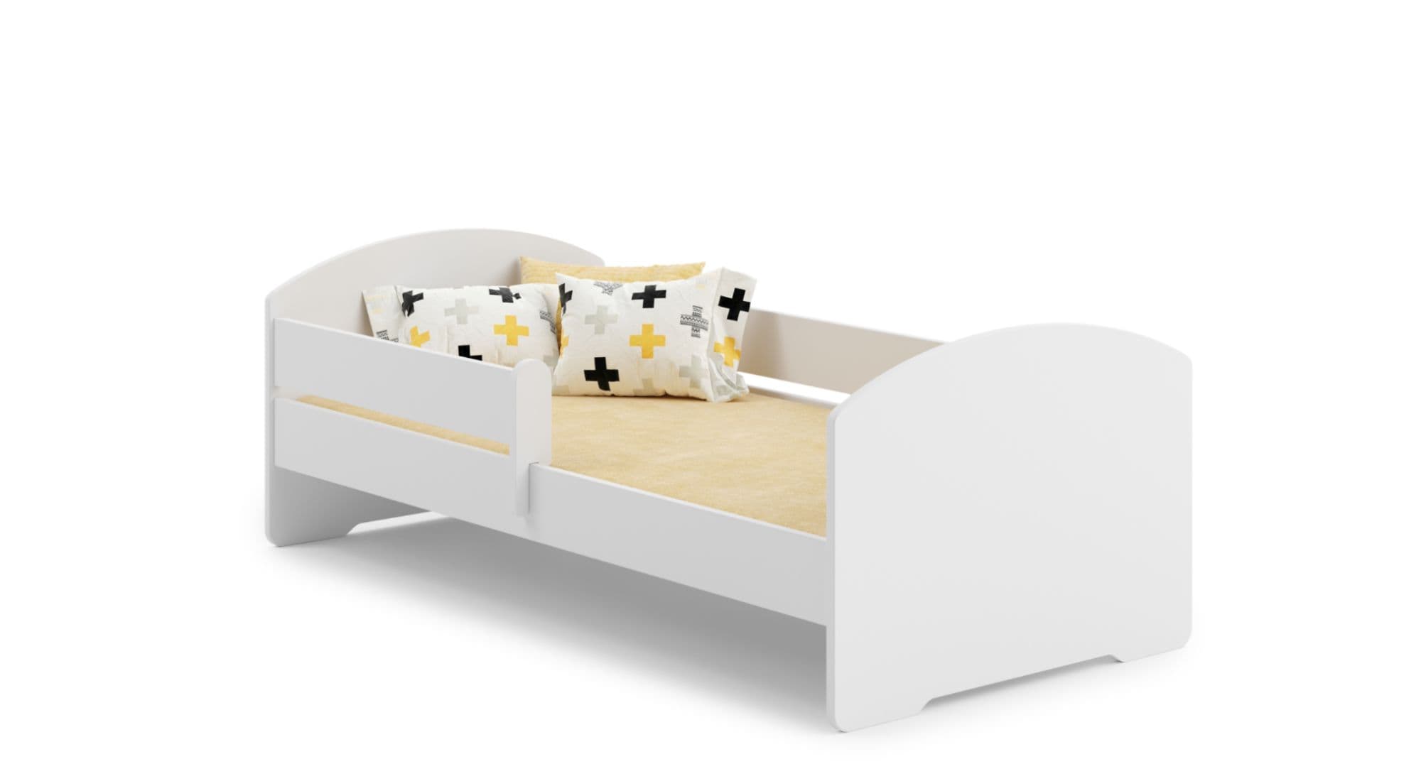 Lit enfant + matelas + barriere de securite 160x80