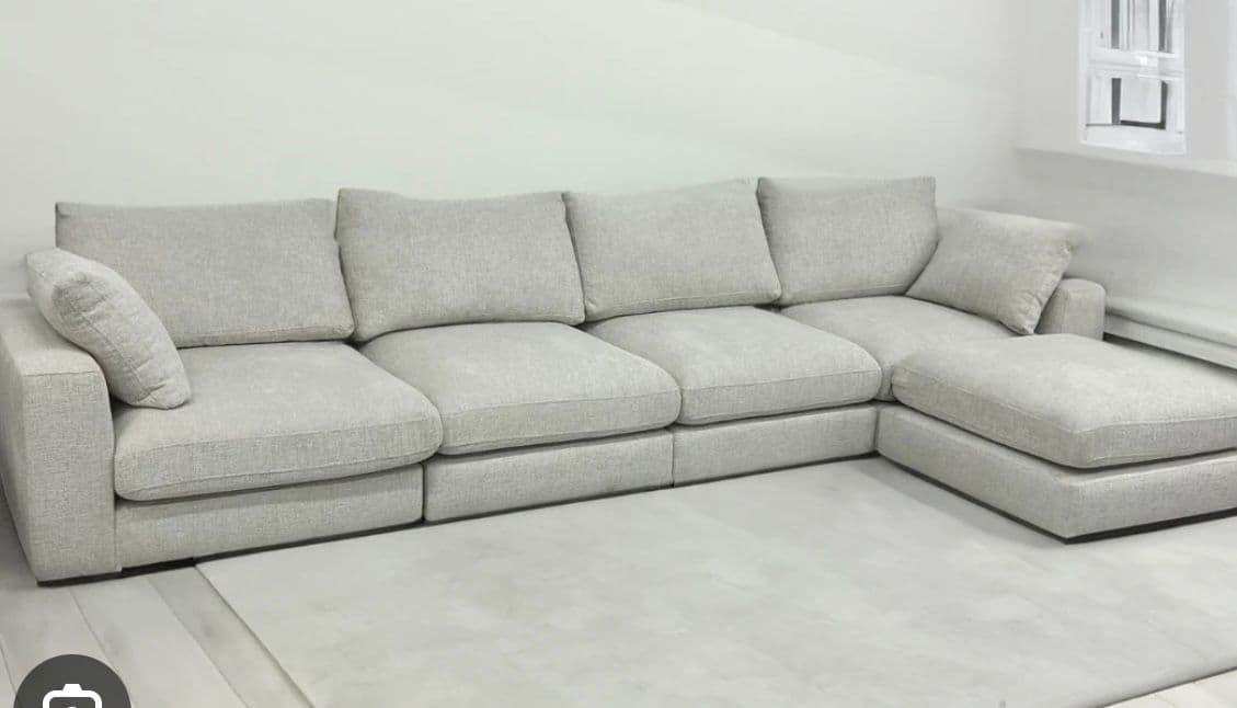 Canapé 4+1 Modulable Tissu Chenille