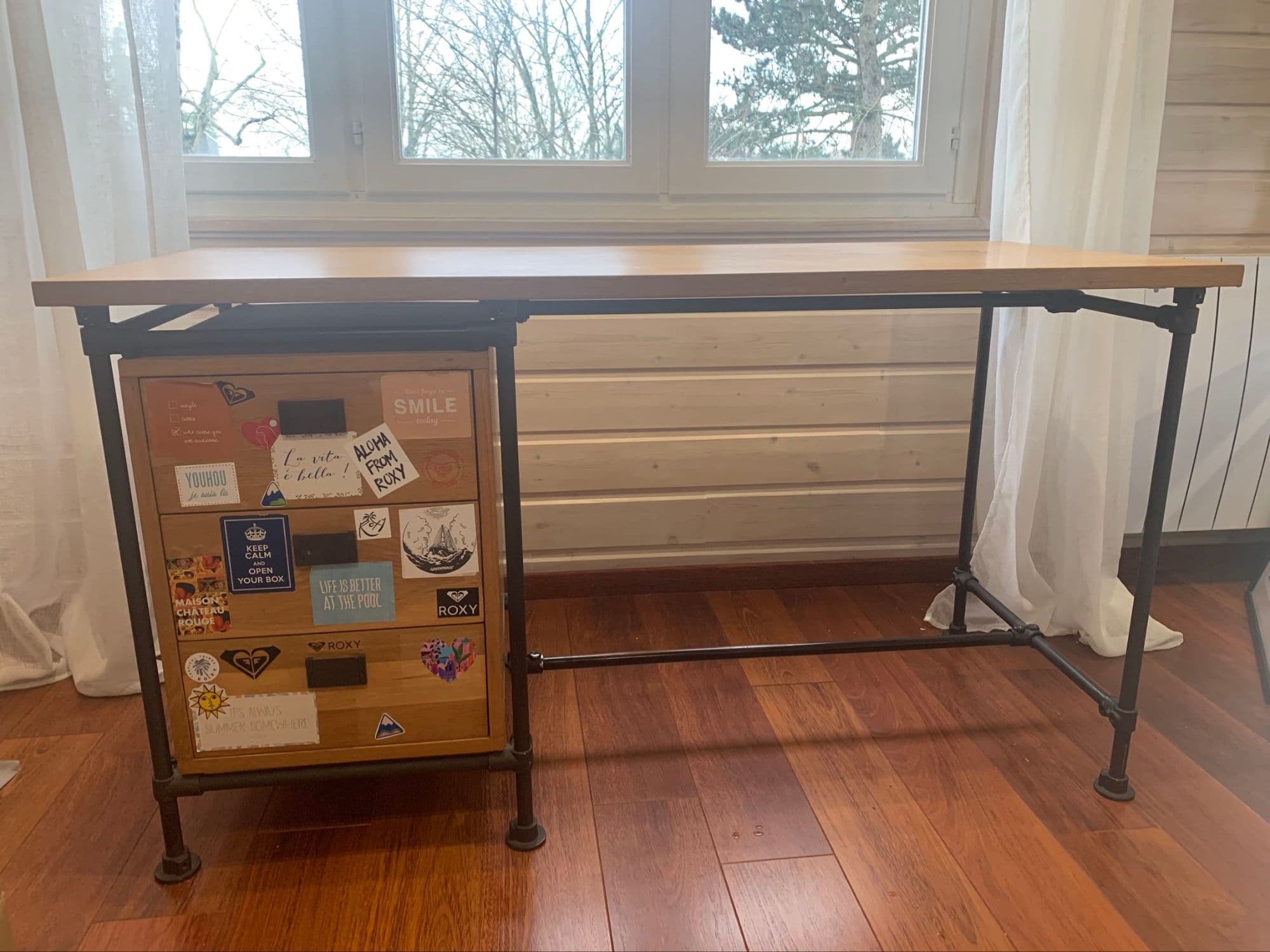 Bureau En Bois Et Acier Alinéa