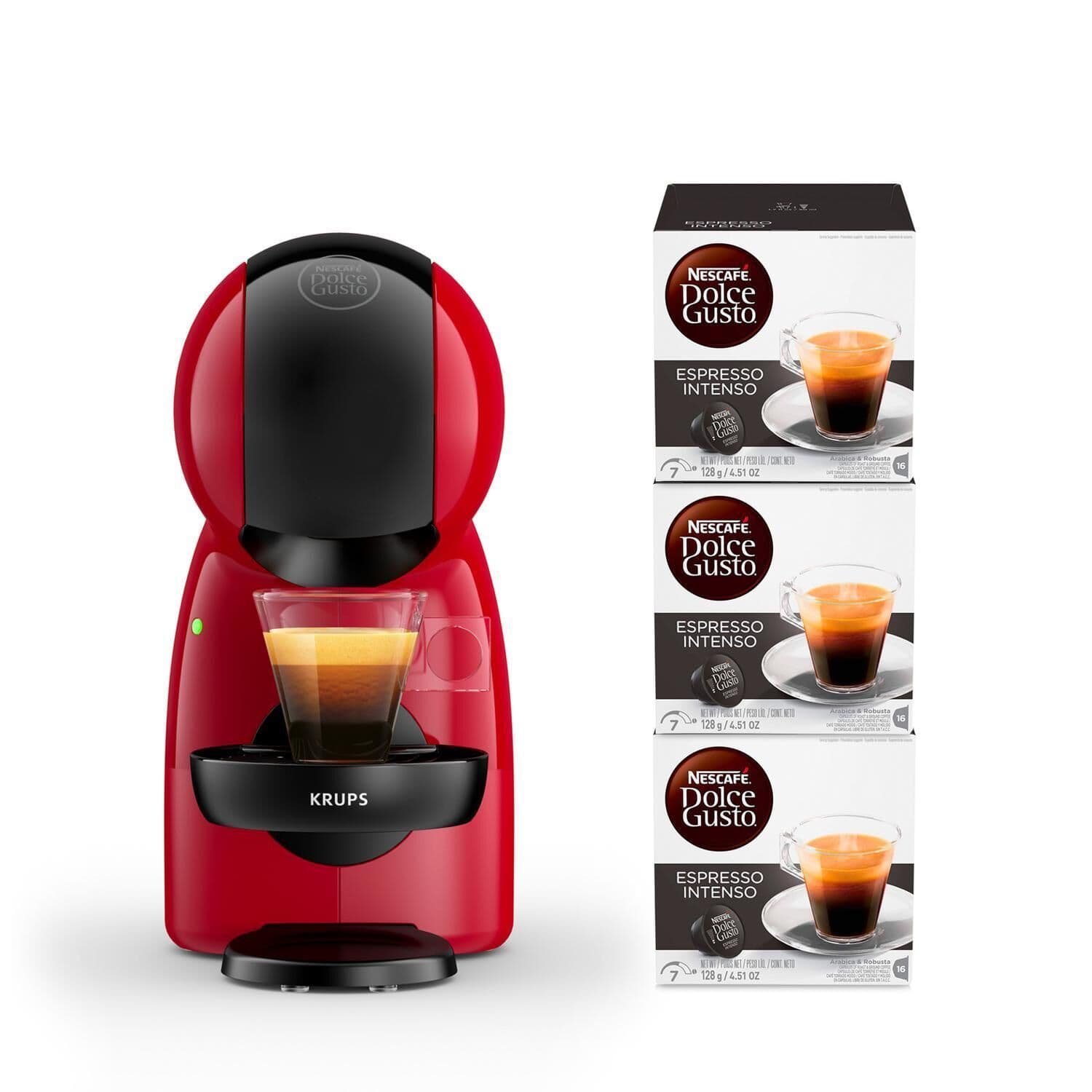 Krups Dolce Gusto Piccolo XS Machine À café À Dosettes YY4580FD Rouge