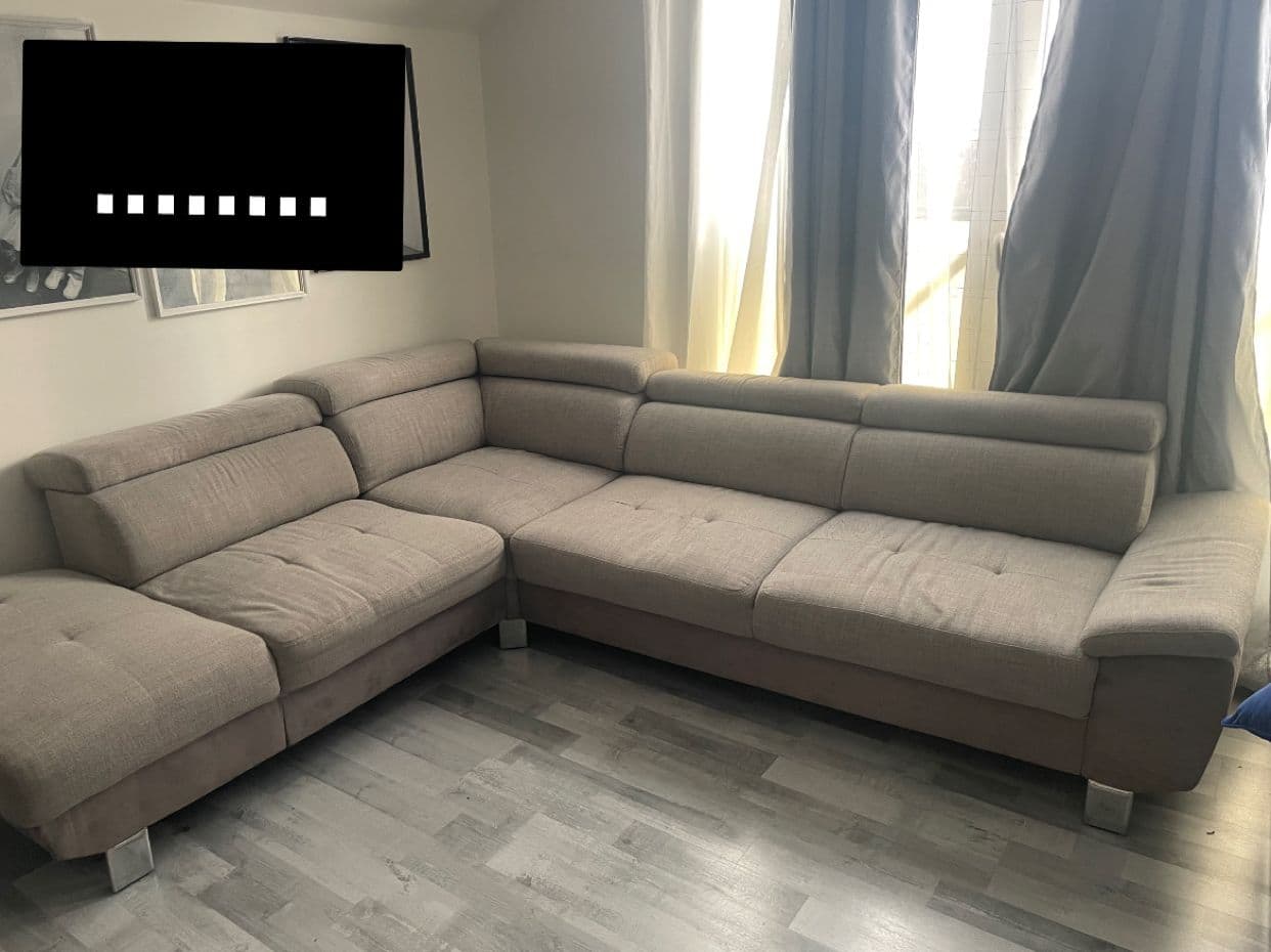 Canapé Tissu 4 Places Angles Droit But