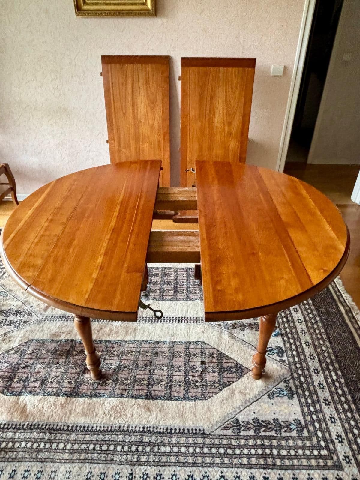 Table A Manger Avec 4 Chaises Paillées