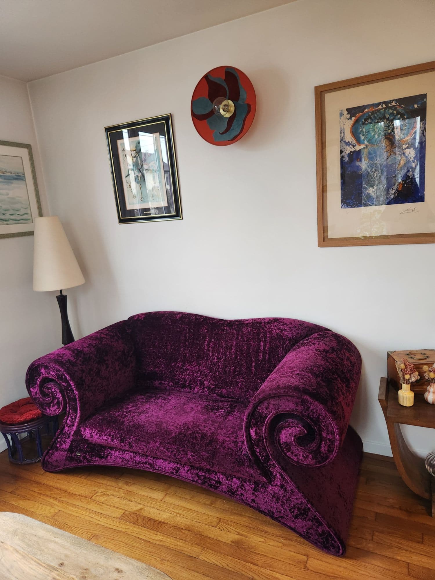 Ensembles canapé 2 places BRETZ avec poufs assortis