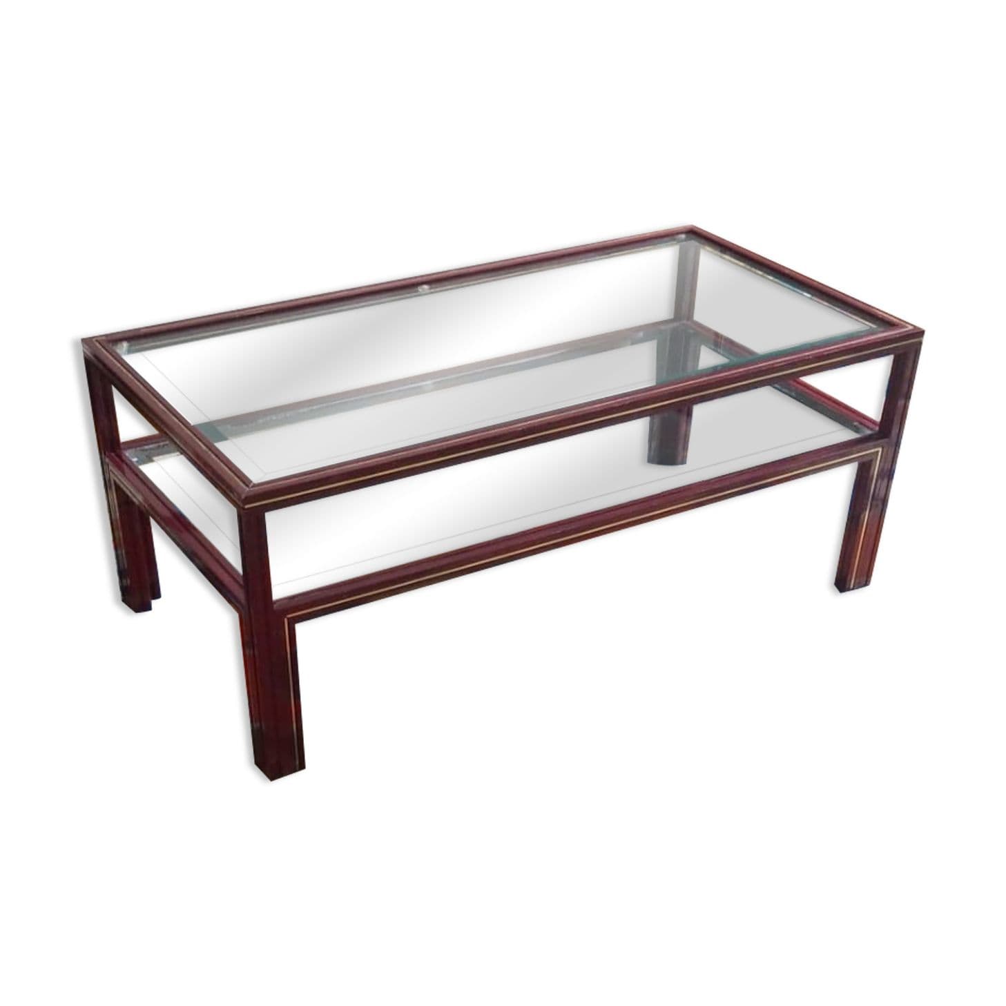 Table basse Pierre Vandel bordeaux