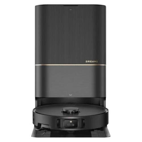 DREAME X40 Ultra Complete Robot Aspirateur avec Serpillière amovible et relevable, Brosse latérale surélevée,12KPa,Serpillière et la Plaque de lavage avec de l'eau chaude à 70 C,Brosses relevables