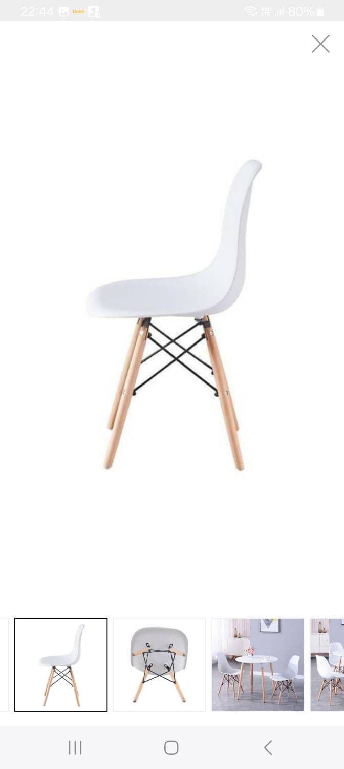 Lot de 4 chaises scandinaves