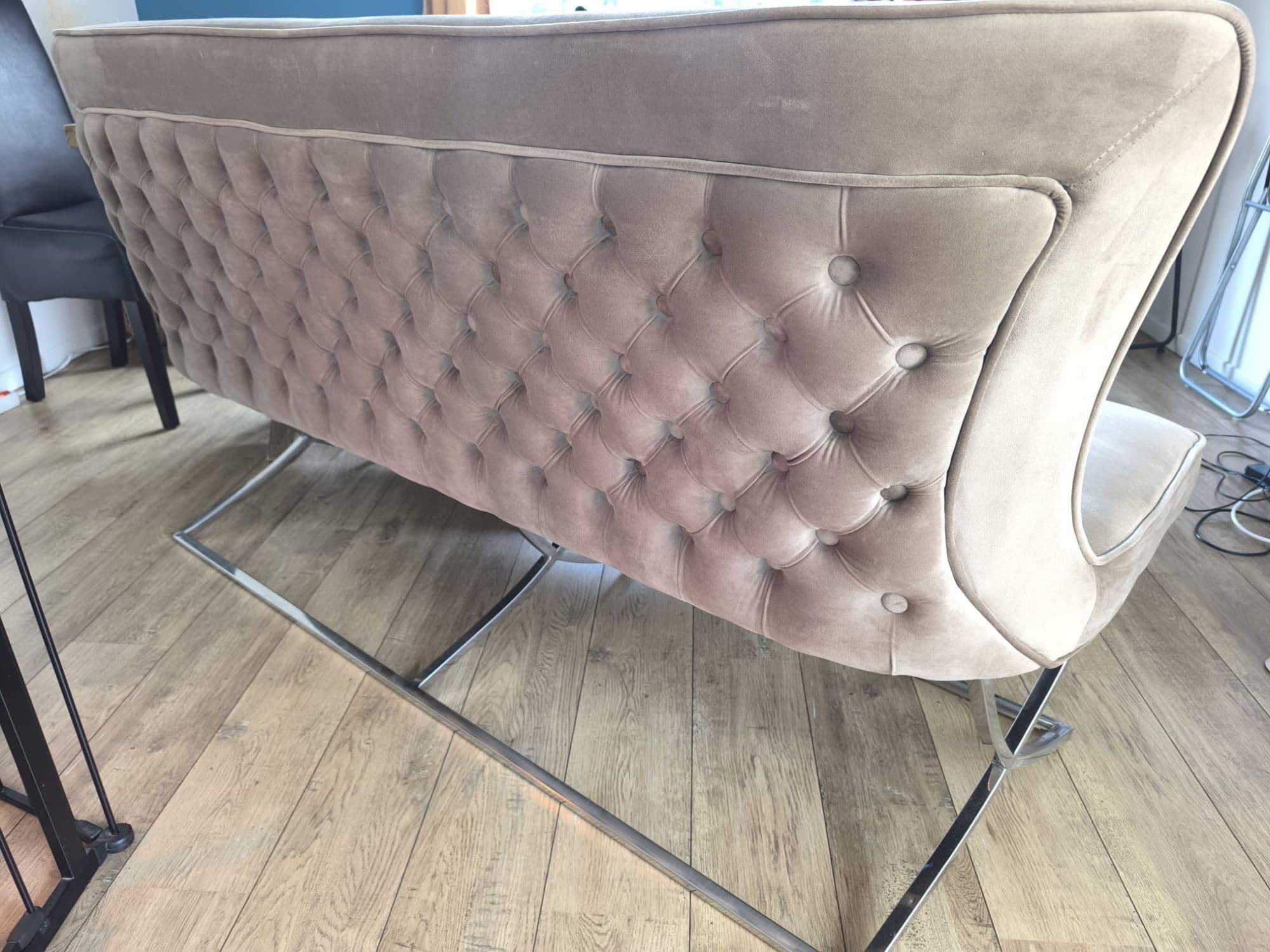 2 Banquettes Salon/Salle À Manger En Velours