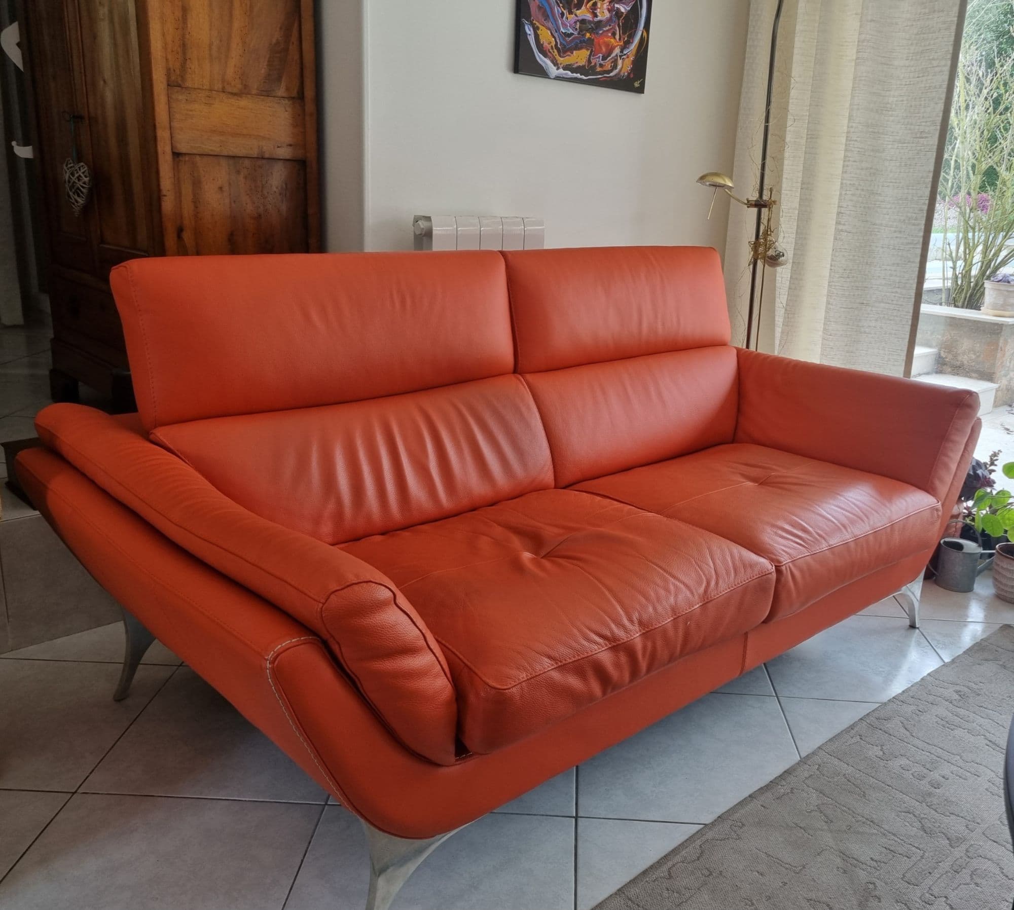 Vends Canapé Cuir Design