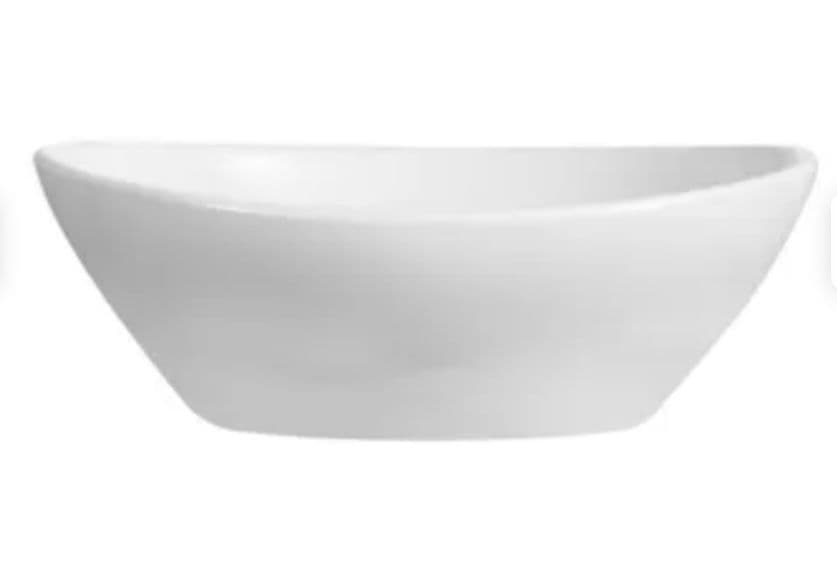 Vasque à Poser Salle de Bain Ovale DeerValley ¿ Vasque a Poser en Céramique Blanc, 41 x 33 x 14.5cm