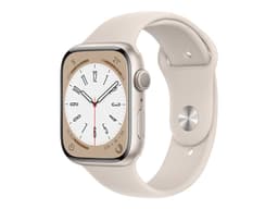 Apple Watch Series 8 (GPS) - 45 mm - aluminium droit - Montre connectée avec bracelet sport - fluoroélastomère - droit - taille du bracelet : Normal - 32 Go - Wi-Fi, Bluetooth - 38.8 g