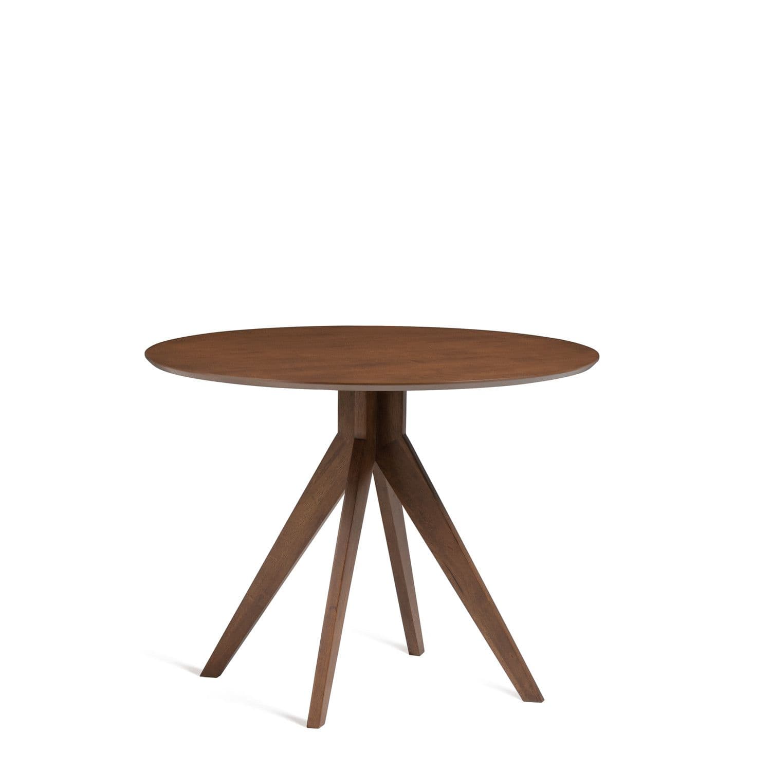 Table À Manger Ronde En Bois (Ø100 Cm) Sekiz Bois Foncé