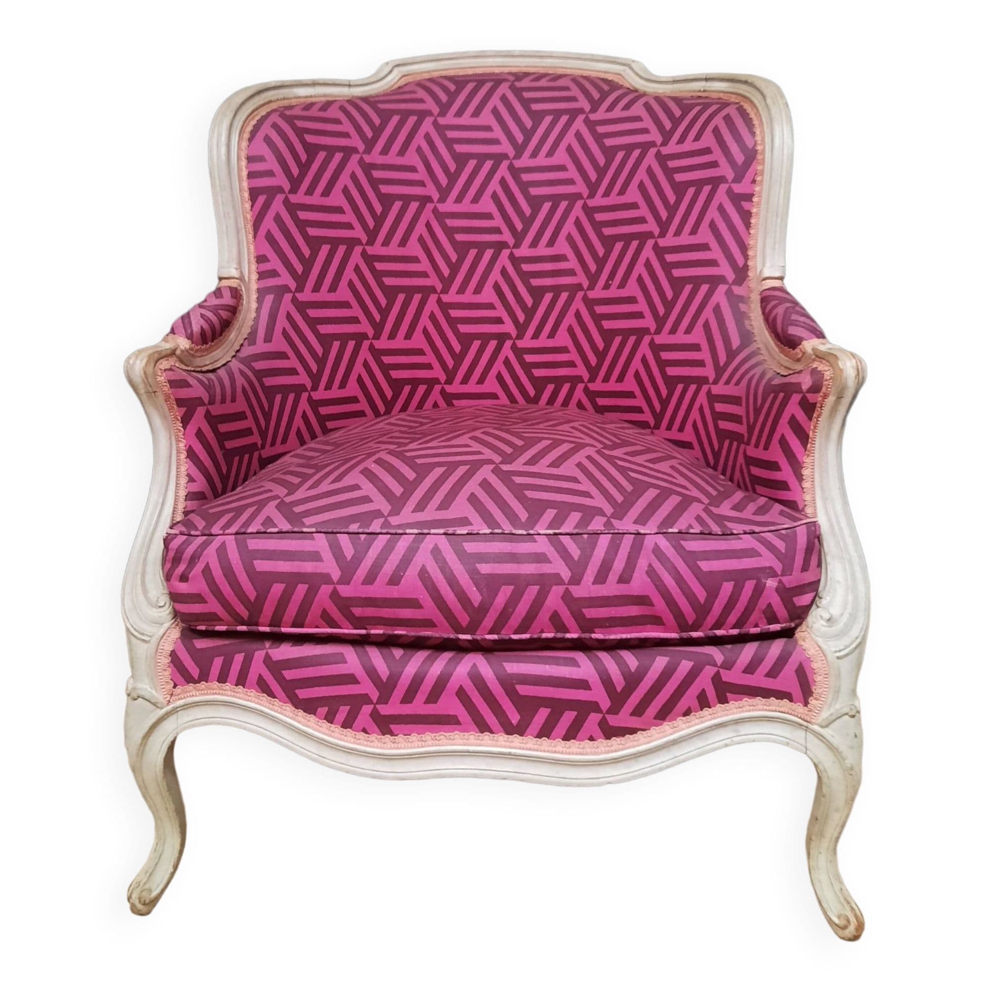 Bergere Tapiss Style Louis Xvi Rouge