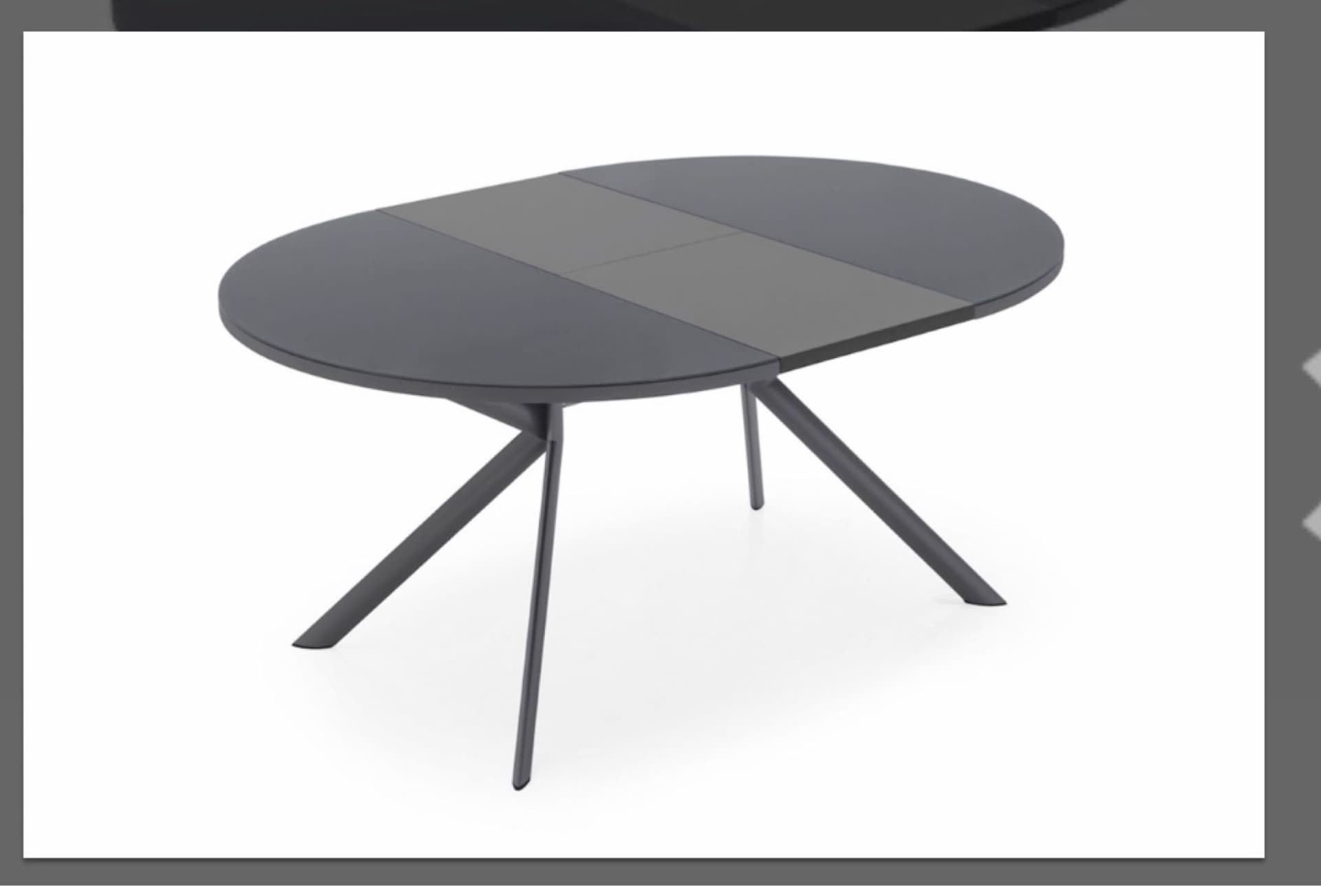 Table repas extensible ronde REGENCY de CALLIGARIS 130x130 blanche