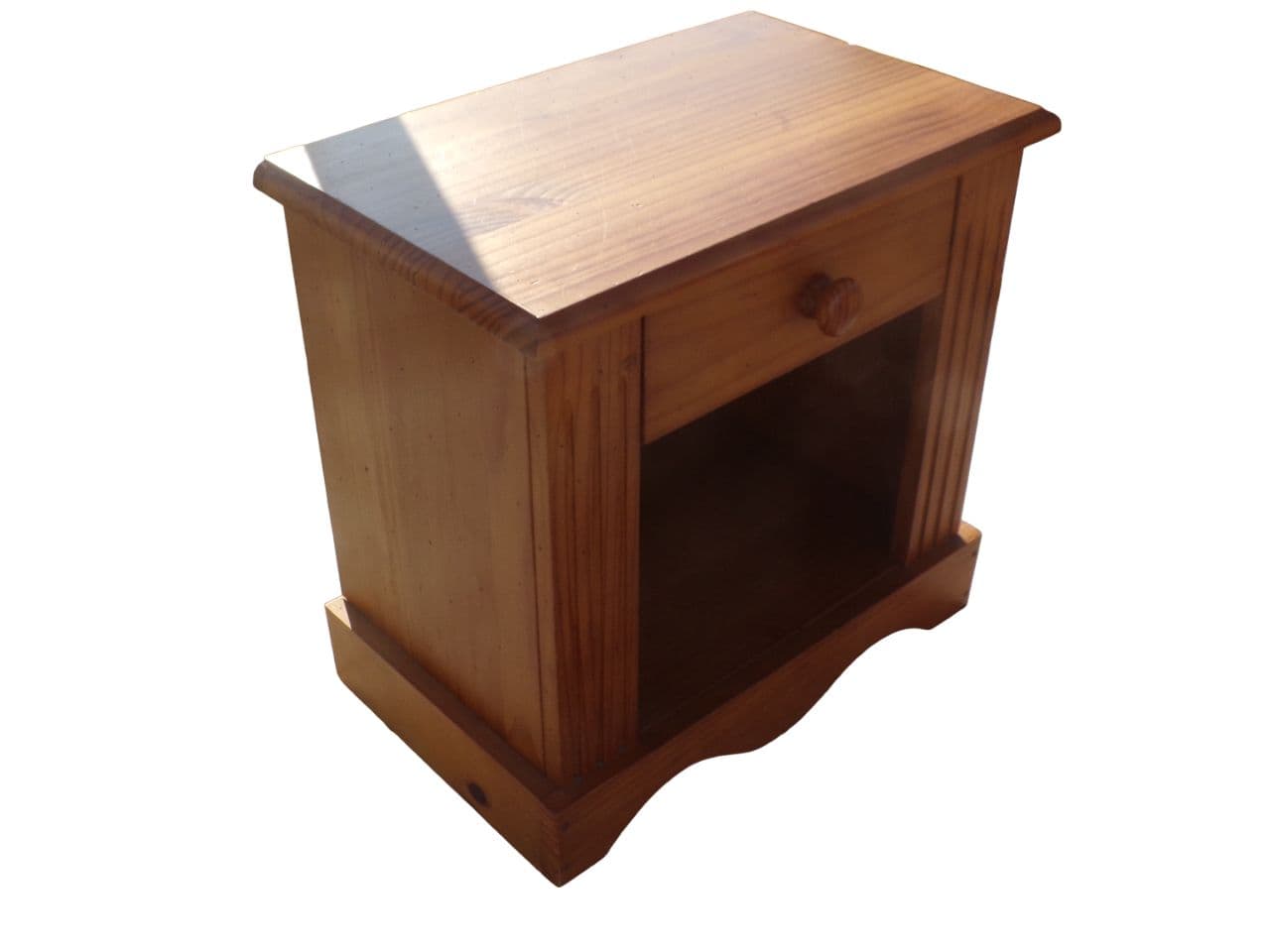 Table De Chevet En Bois Avec 1 Niche Et 1 Tiroir
