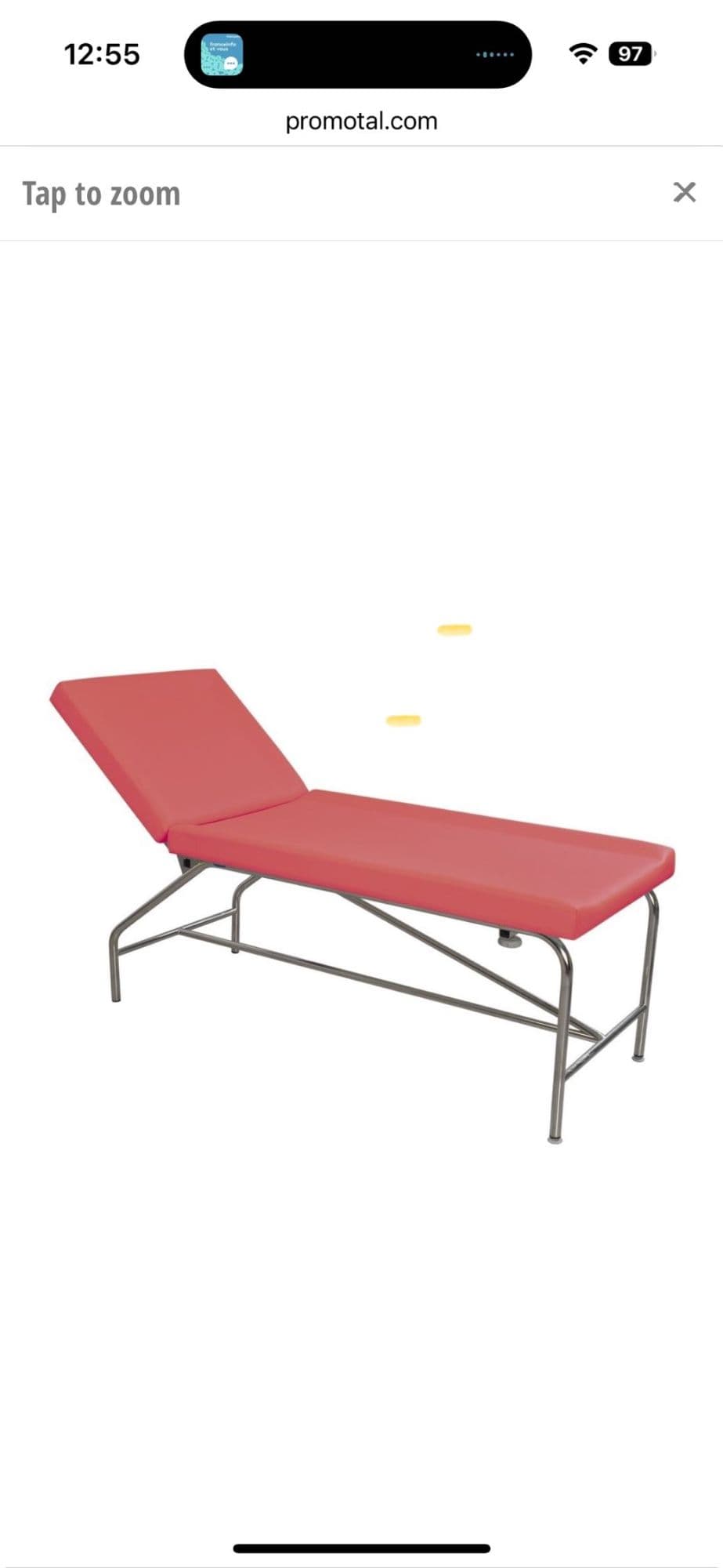 Banc de massage ou d¿oscultation