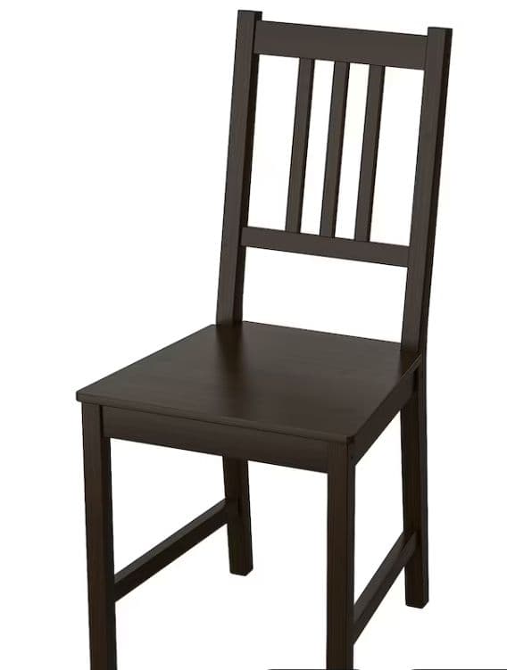 Lot de 4 chaises Ikea STEFAN noires