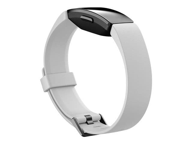 Fitbit Inspire HR - Noir - suivi d'activités avec bande - silicone - blanc - taille de bande 140-220 mm - S/L - monochrome - Bluetooth - 20 g
