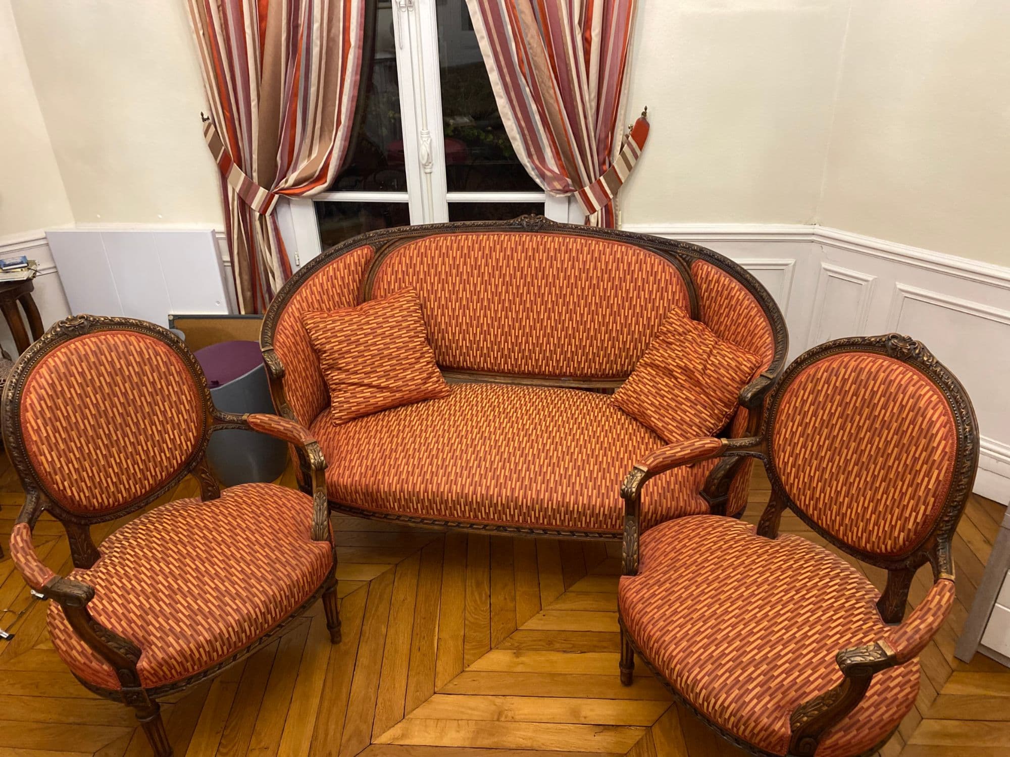 Ensemble Canapé Et 2 Fauteuils (Xixe Siècle ¿ Excellent État)