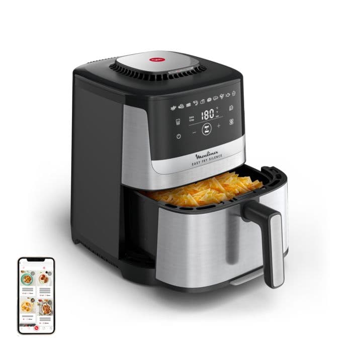 MOULINEX EZ552DF0 Easy Fry Silence, air fryer, 5 L, Technologie Silence, Système