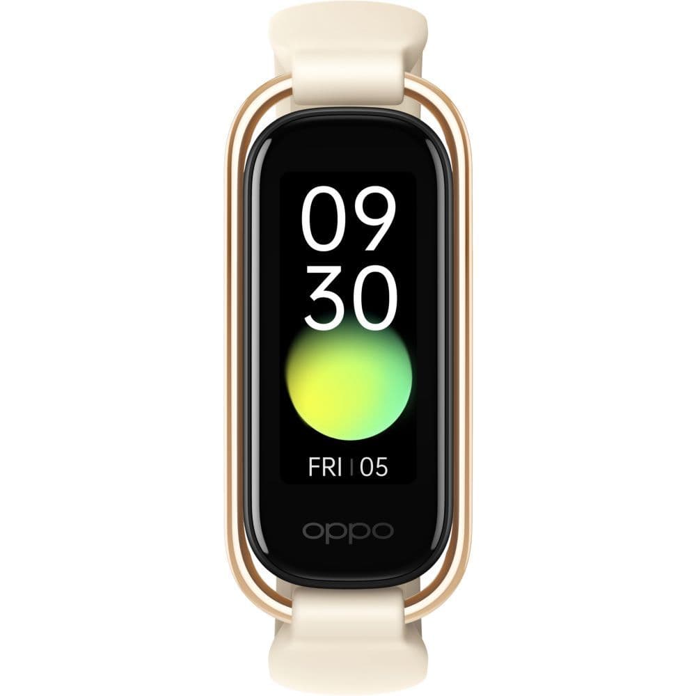 OPPO Band Style Vanille- Bracelet Connecté - Mesure Cardiaque et Oxymètre 24h/24 - 12 Modes Sportifs- Suivi du Sommeil