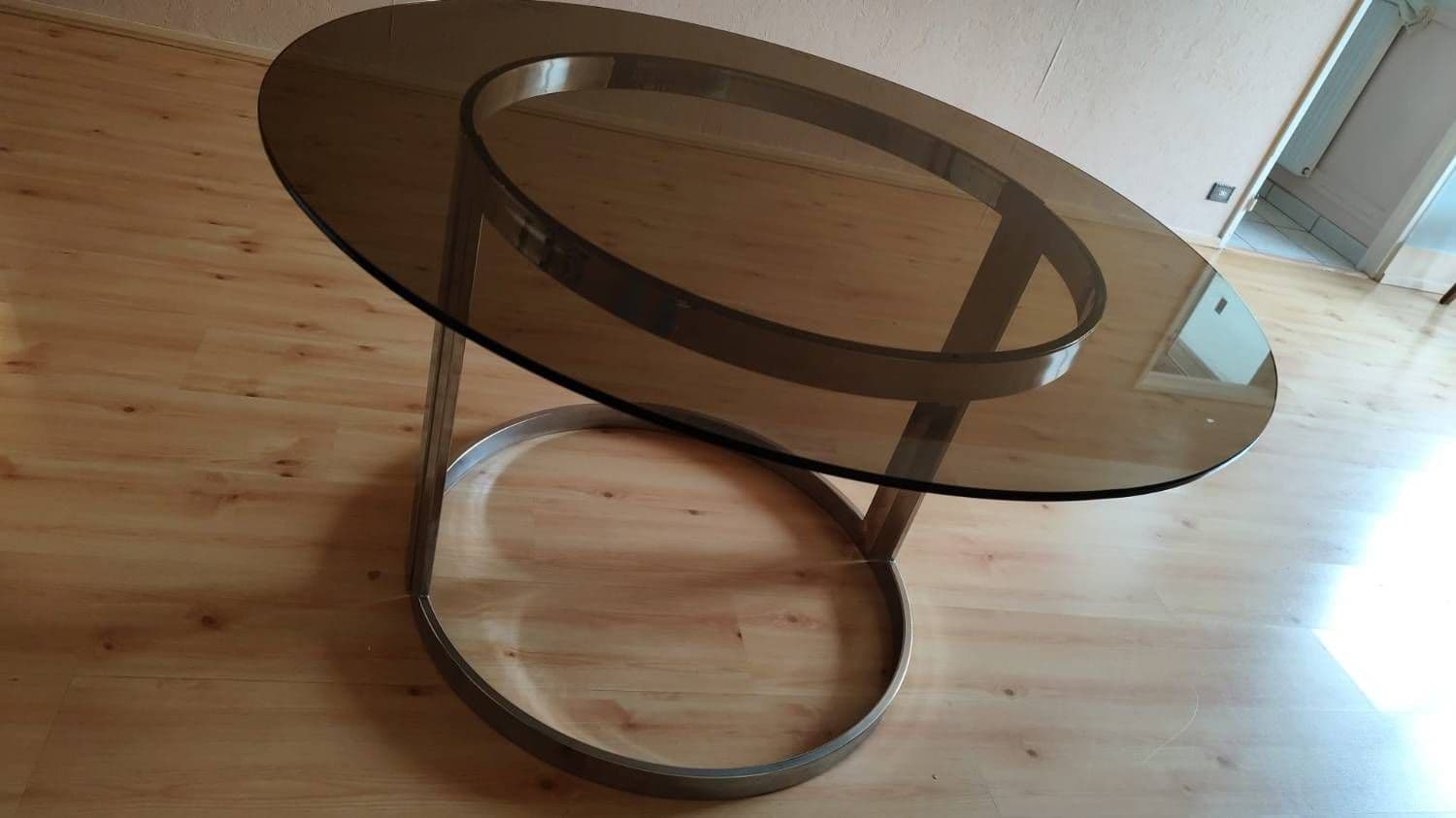 Table En Verre Structure Inox