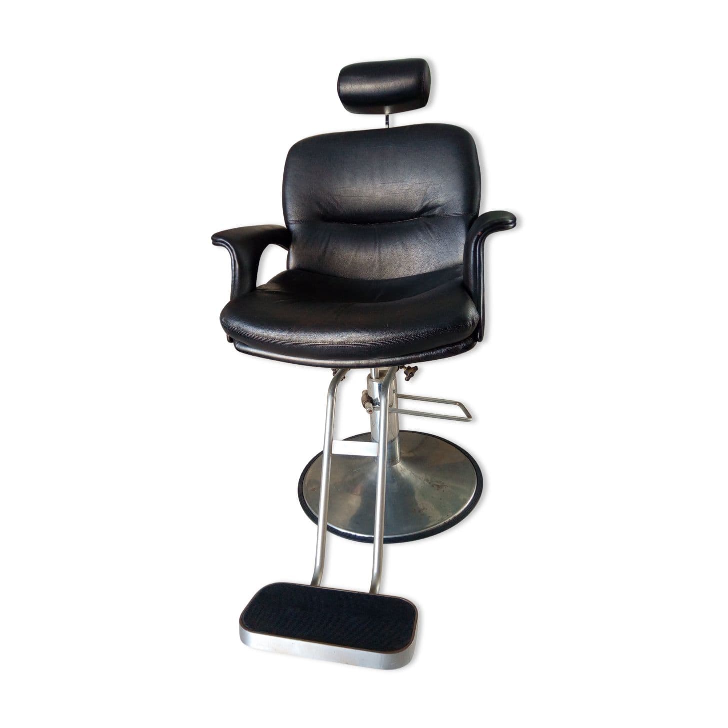 Fauteuil de barbier  coiffeur noir