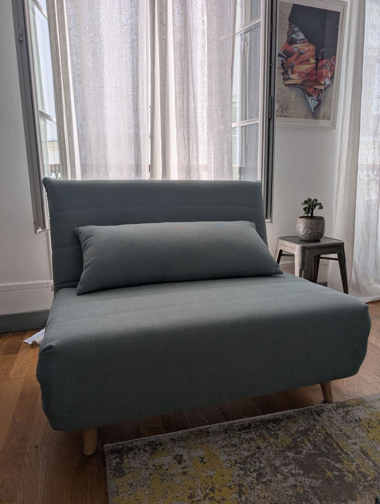 Nio - Canapé Pliant 1 Place Vert Aqua