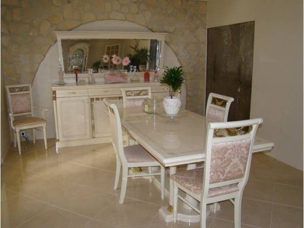 Ensemble Salle À Manger, Canapé Château D'Ax Cuir Et Table Basse