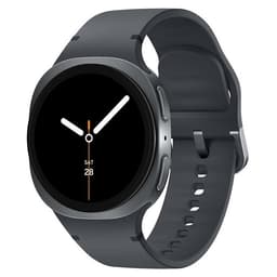 Samsung Galaxy Watch8 - Montre connectée 40 mm graphite avec bracelet sport caoutchouc graphite S/M