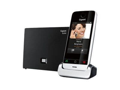 Gigaset SL910 - Téléphone sans fil - interface Bluetooth avec ID d'appelant - DECTGAP - noir piano, métal