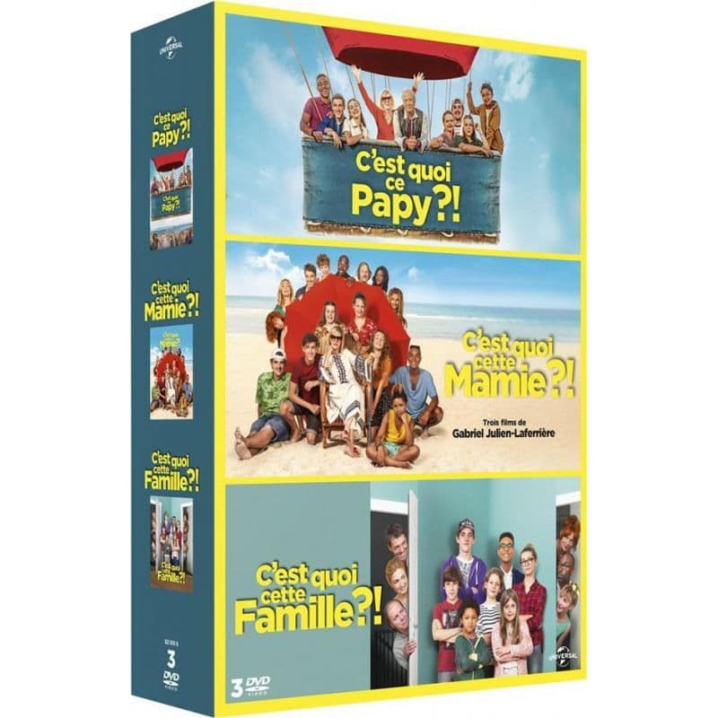 Coffret : C'est Quoi Cette Famille ?! + C'est Quoi Cette Mamie ?! + C'est Quoi Ce Papy ?!