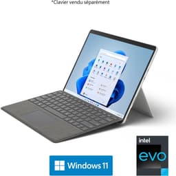 Microsoft Surface Pro 8 - 13" Core i5 I5-1135G7 8 Go RAM 256 Go SSD Argent
