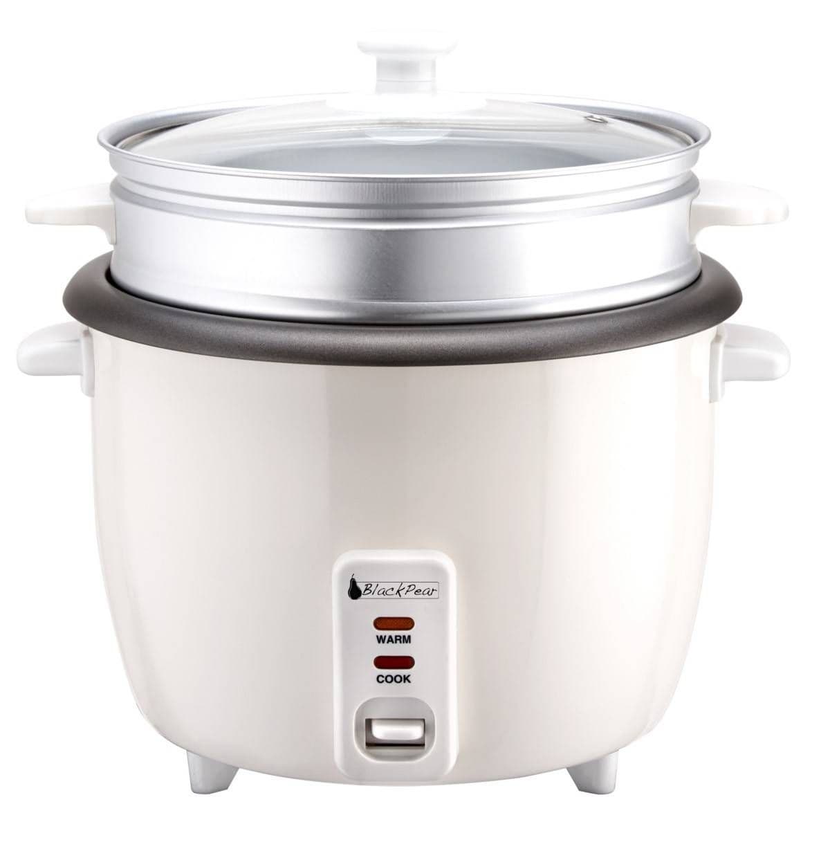 BlackPear Auto Cuiseur Vapeur Riz / Légumes Automatique 1,8L - 700W - Acier Inox