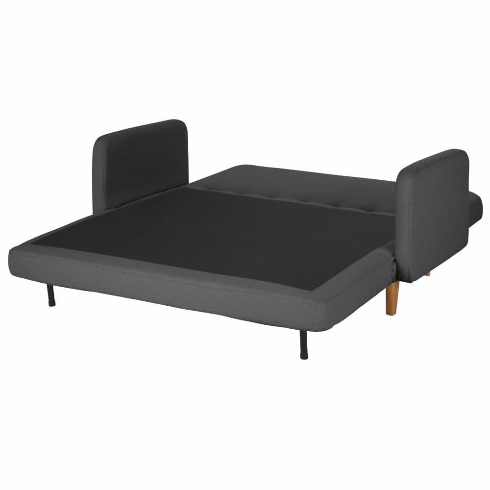 Canapé clic clac 2/3 places gris anthracite
