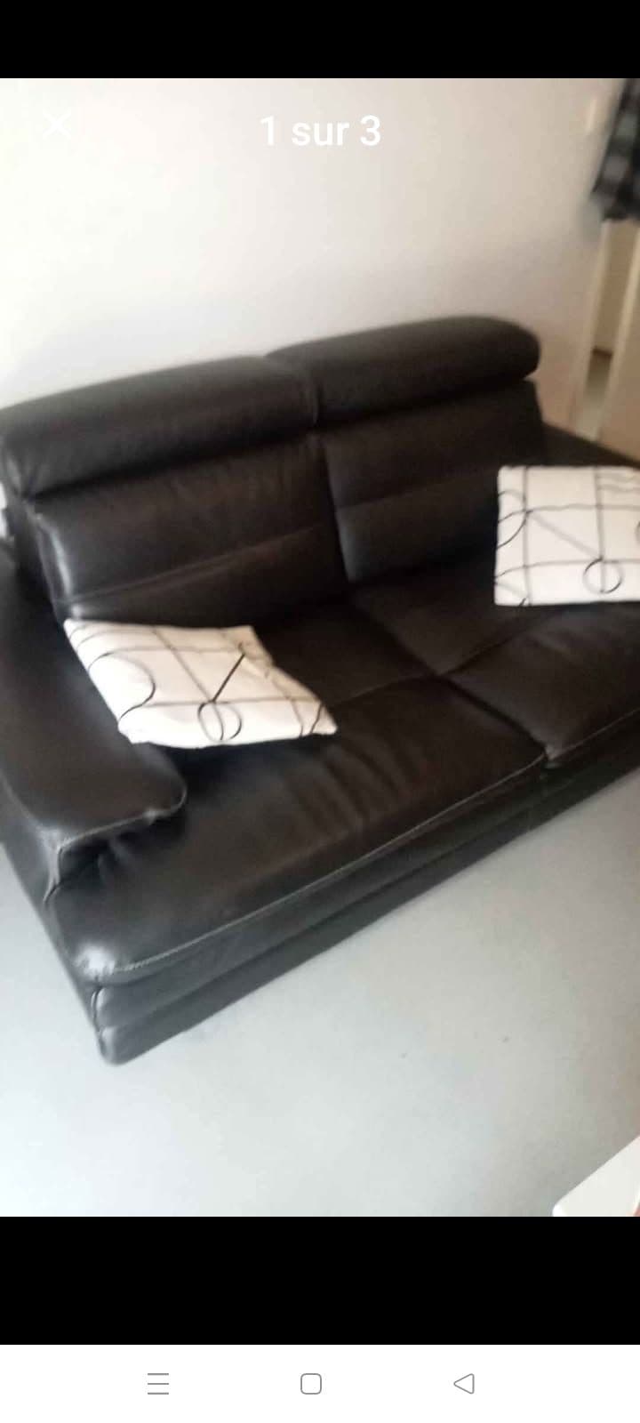 Canapé Cuir Château D'Ax