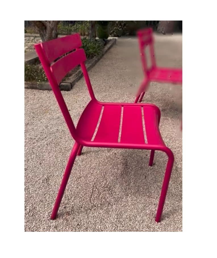 CHAISE ENFANT ROSE METAL
