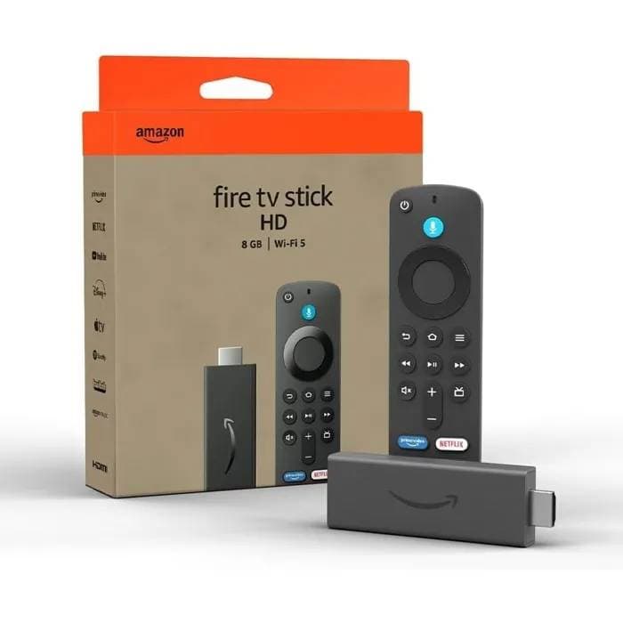 Amazon Fire TV Stick HD (Nouvelle génération) Streaming Full HD 1080p, 8 Go, Télécommande Vocale Alexa, Wi-Fi Double