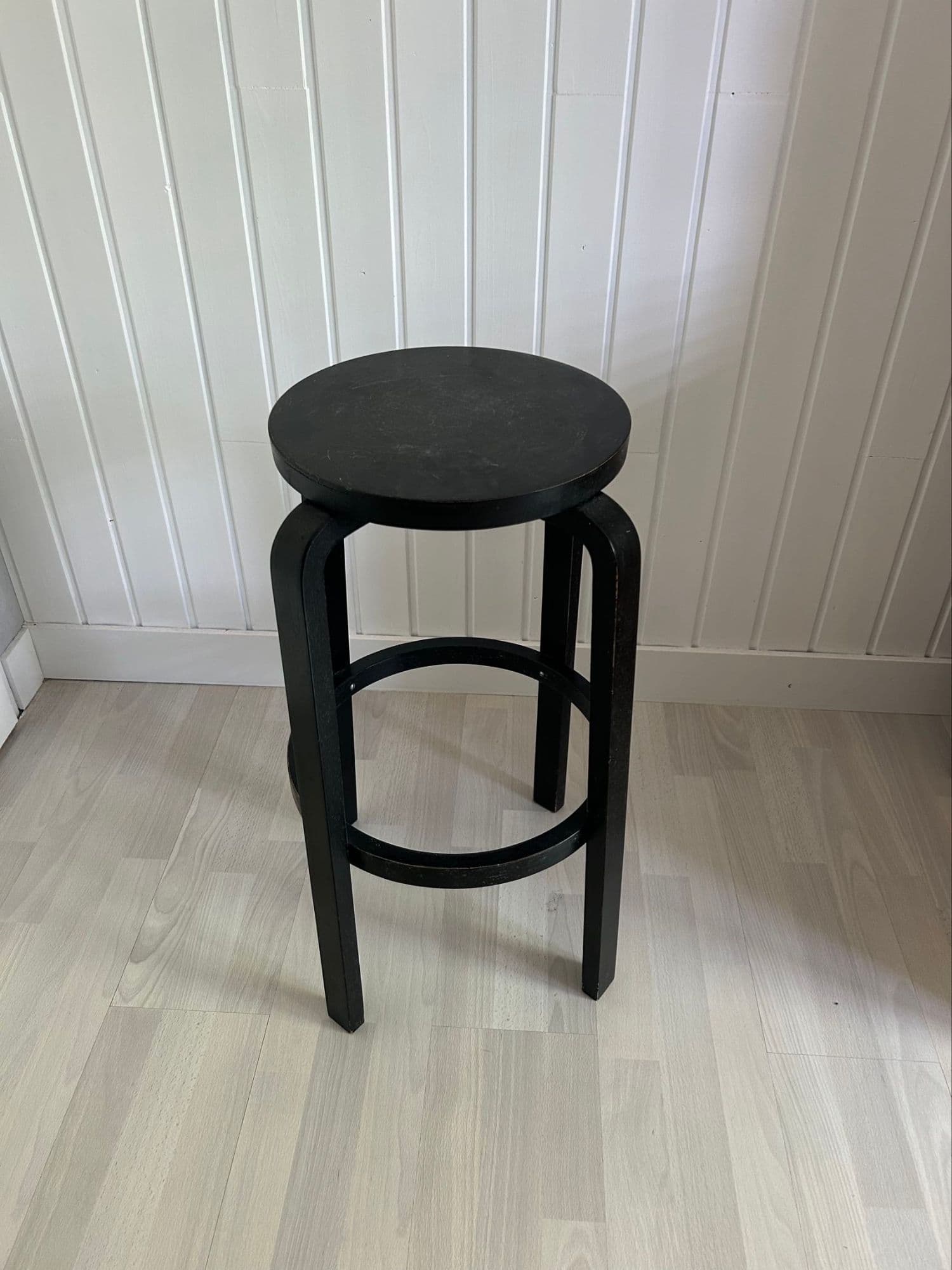 Tabouret Haut En Bois - Style Vintage Et Rustique